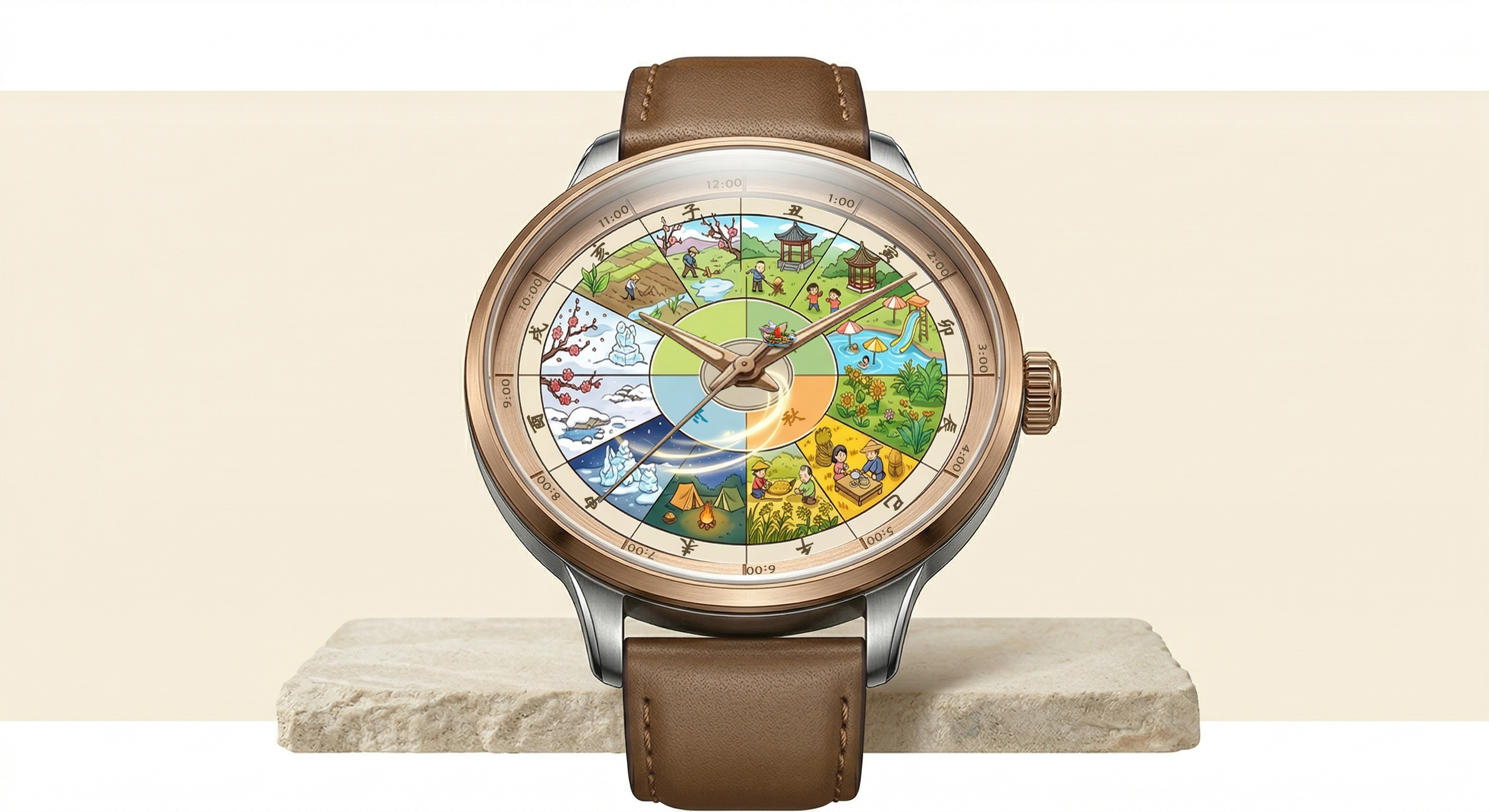 舟游四海文创手表